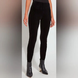 Lysse Mara black velvet leggings sz M